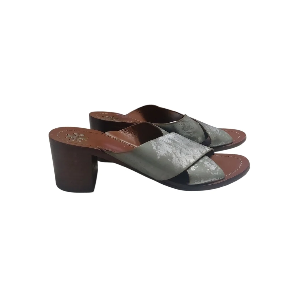 Tory Burch Silver Sandals Elegant Design